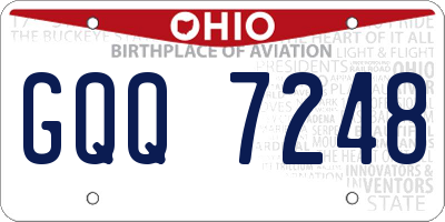OH license plate GQQ7248