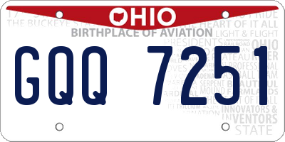 OH license plate GQQ7251