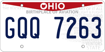 OH license plate GQQ7263