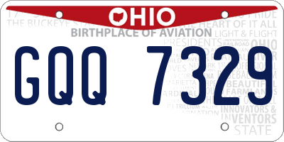 OH license plate GQQ7329