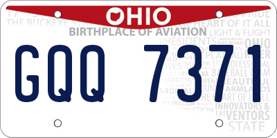 OH license plate GQQ7371
