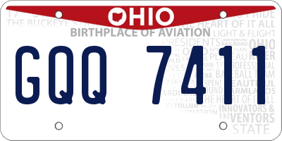 OH license plate GQQ7411