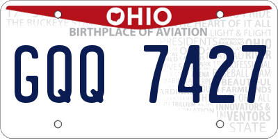 OH license plate GQQ7427