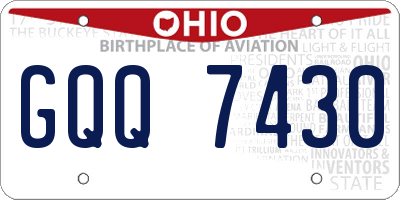OH license plate GQQ7430