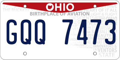 OH license plate GQQ7473