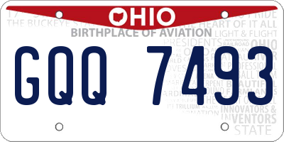 OH license plate GQQ7493