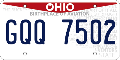 OH license plate GQQ7502
