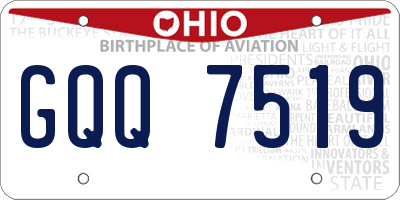 OH license plate GQQ7519