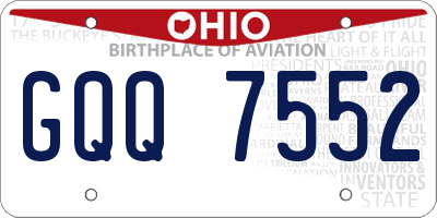 OH license plate GQQ7552