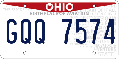 OH license plate GQQ7574
