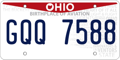 OH license plate GQQ7588