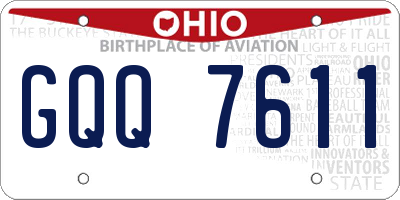 OH license plate GQQ7611