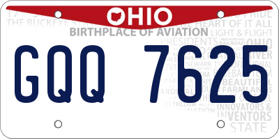 OH license plate GQQ7625