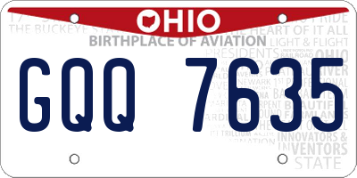 OH license plate GQQ7635