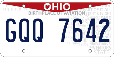 OH license plate GQQ7642