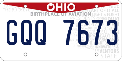 OH license plate GQQ7673