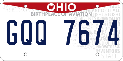OH license plate GQQ7674