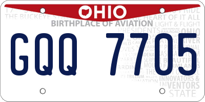 OH license plate GQQ7705