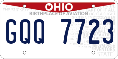 OH license plate GQQ7723
