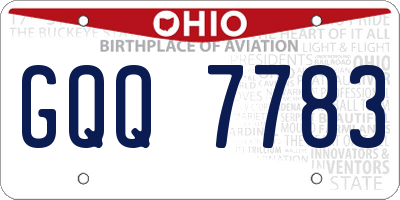 OH license plate GQQ7783