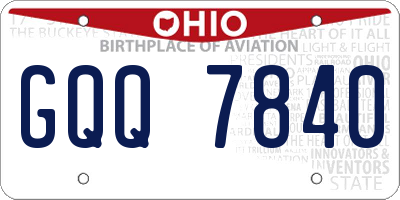 OH license plate GQQ7840