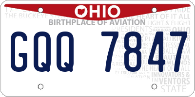 OH license plate GQQ7847