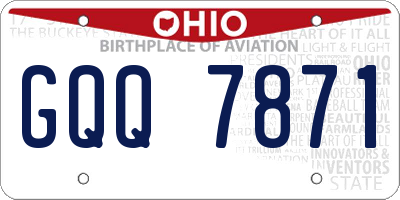 OH license plate GQQ7871