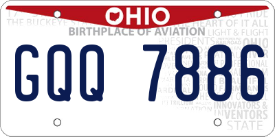 OH license plate GQQ7886
