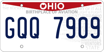 OH license plate GQQ7909