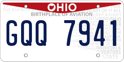 OH license plate GQQ7941