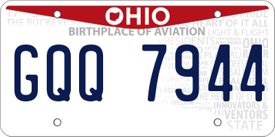 OH license plate GQQ7944