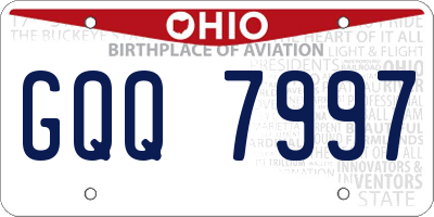 OH license plate GQQ7997