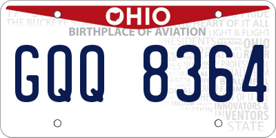 OH license plate GQQ8364