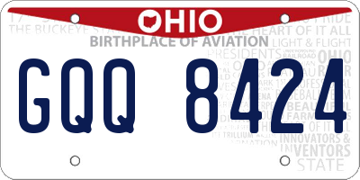 OH license plate GQQ8424