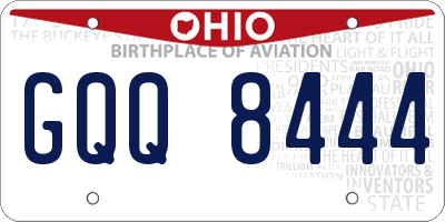 OH license plate GQQ8444