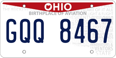 OH license plate GQQ8467