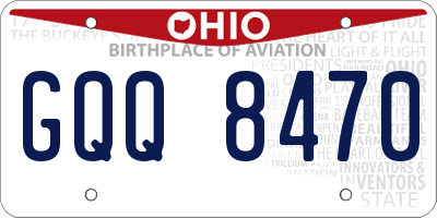 OH license plate GQQ8470