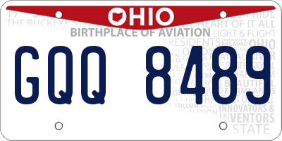OH license plate GQQ8489