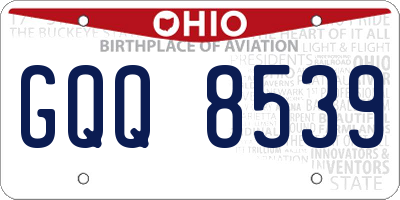 OH license plate GQQ8539