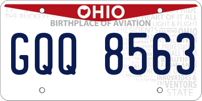 OH license plate GQQ8563