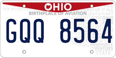 OH license plate GQQ8564