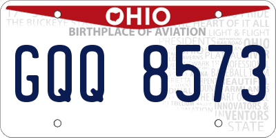 OH license plate GQQ8573