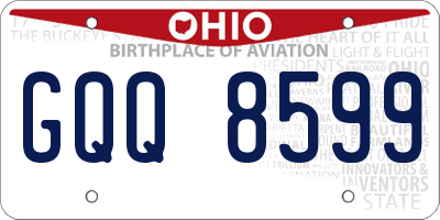 OH license plate GQQ8599