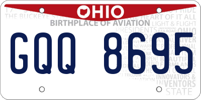 OH license plate GQQ8695