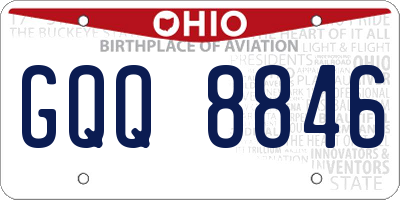 OH license plate GQQ8846