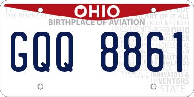 OH license plate GQQ8861