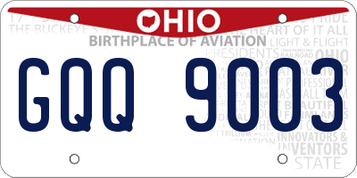 OH license plate GQQ9003