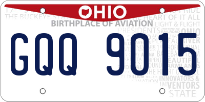 OH license plate GQQ9015