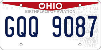 OH license plate GQQ9087