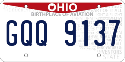OH license plate GQQ9137